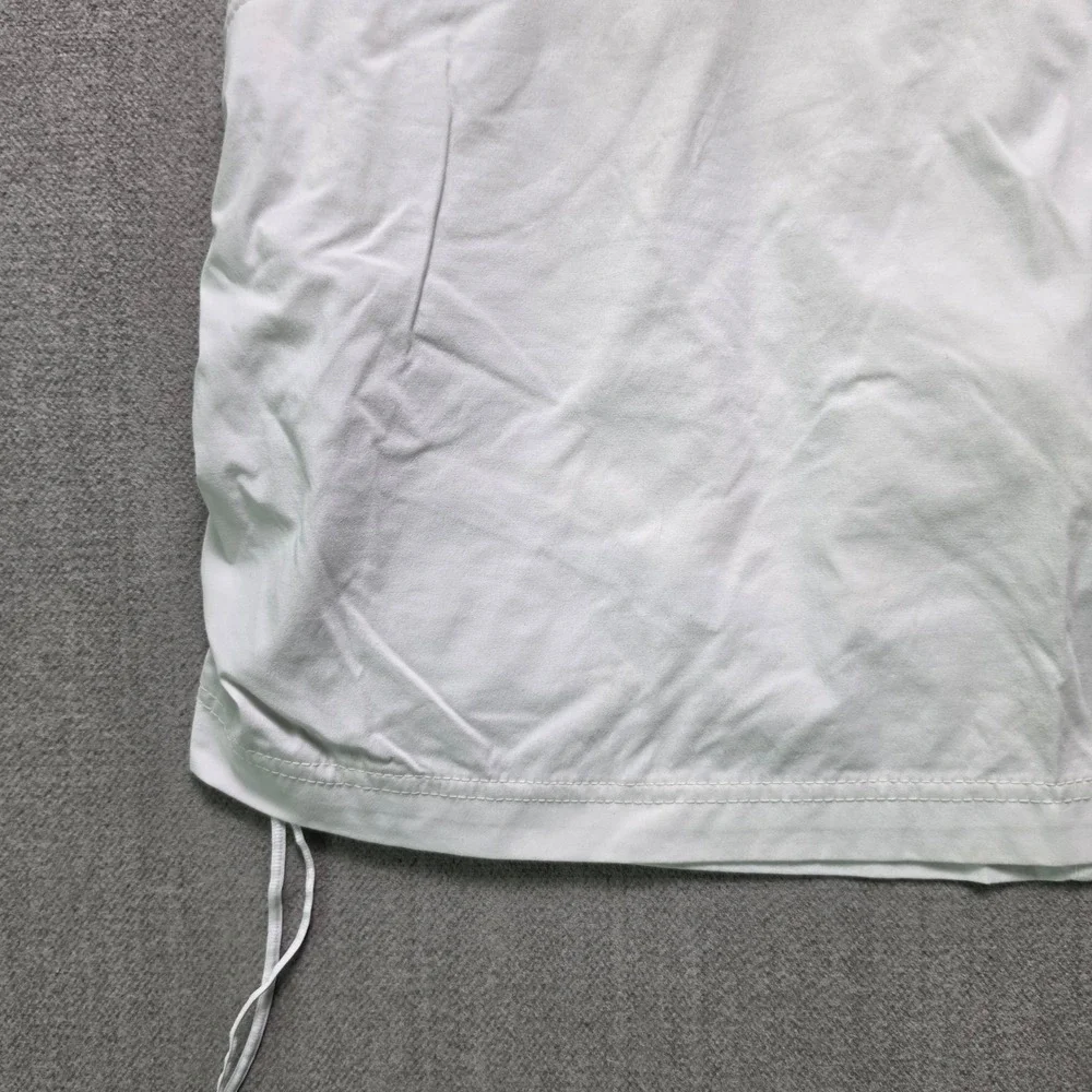 Columbia Skort Women M White Ruched Side Drawstring Athletic Golf Tennis Mini
